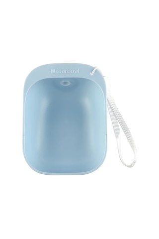 Maxaccess Taşınabilir Seyahat Köpek Kedi Su Kabı Suluk Besleyici Mavi Dayanıklı Plastik