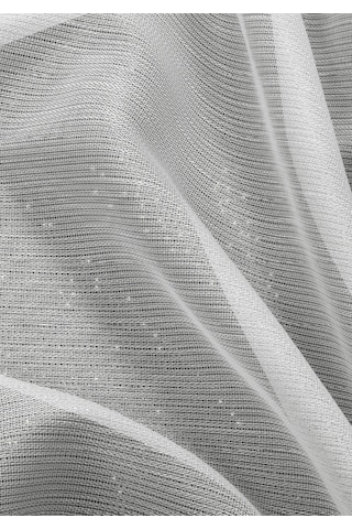 Gauze Fabric Design Lüks İpeksi Dokulu Simli Bambu Kırışmaz Ütü Gerektirmez Optik Beyaz 100 X 250 Pilesiz 1 X 1 Yüksek Kaliteli Tül Perde