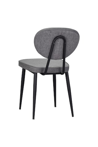 Vilinze Deniz Siyah Ayak Metal Sandalye L-kn-01-siyah Gri