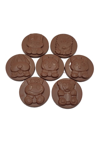 Kids Sevimli Hayvanlar Figürlü Sütlü Çikolata - 210 G