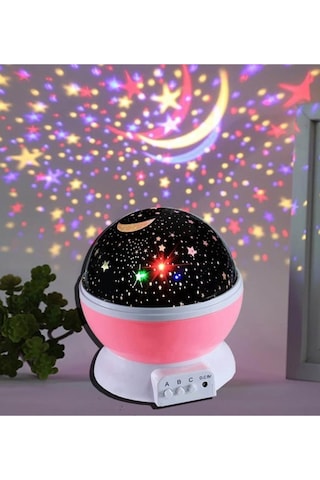 Pembe Star Master Otomatik Projeksiyon Gece Lambası