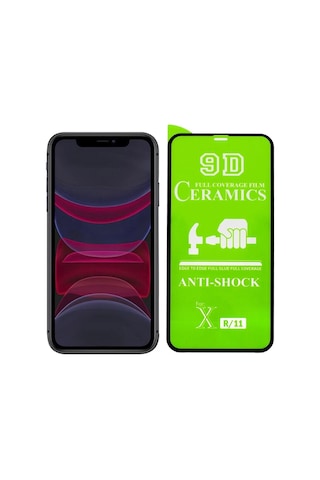 Apple Uyumlu iPhone 11 Tam Kaplayan Ekran Koruyucu 9D Seramik Cam (424105866)