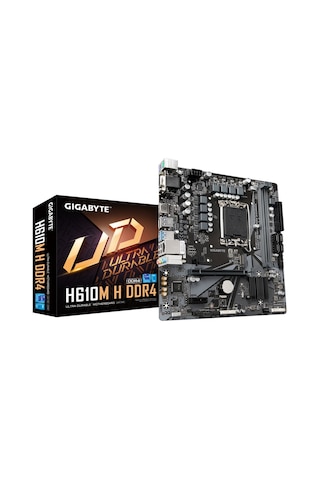 Gıgabyte H610M H Intel H610 3200 MHz DDR5 Soket 1700 mATX Anakart