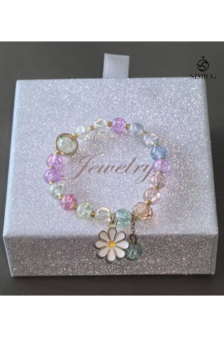 Papatya Kristal Dua Bileziği Pembe