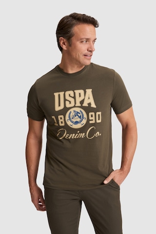 U.s. Polo Assn. Erkek Koyu Haki Tişört 50327174-vr111
