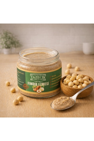 Ustagıda Tazecik %80 Fındık Ezmesi 300 Gram Glütensiz - Vegan