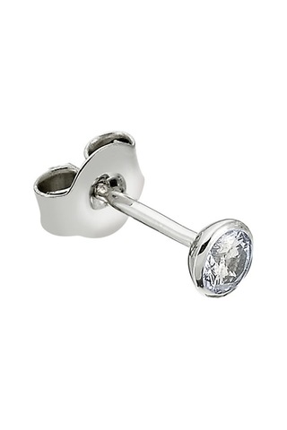 Sirius F Renk 0.14 Karat Pırlanta Tektaş Erkek Küpesi  0815E0043