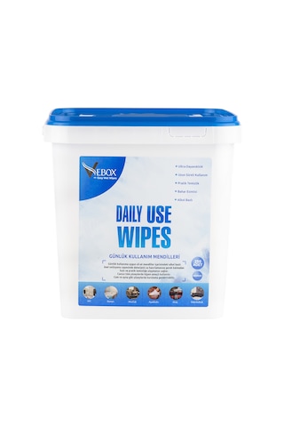Vebox Daily Use Wipes Günlük Kullanım Mendilleri Kova 250 Adet