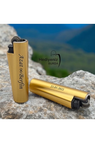 Clipper İsme Özel Clipper Metal Kılıflı Çakmak