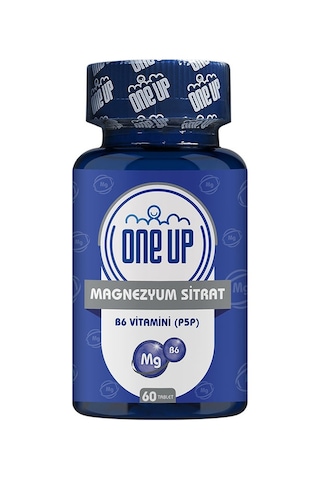 One Up Magnezyum Sitrat B6 Vitamini P5P 60 Tablet Aromasız