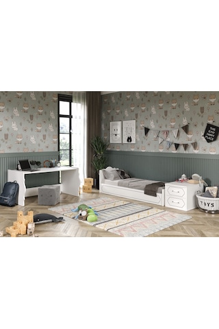 Hayal Modern Büyüyen Beşik Beyaz - Tamamı 1. Kalite Mdf Beyaz