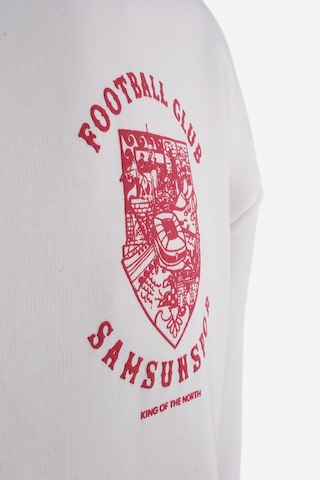 Samsunspor Football Clup Baskılı Kapüşonlu Oversıze Sweat Ekru
