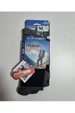 Gabriel Najdorf Termal Trekking Extreme Çorap Siyah-Gri