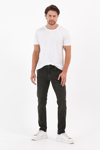 Digital Jeans Erkek Slim Fit Dar Kesim Dar Paça Kot Pantolon Haki Açık Gri