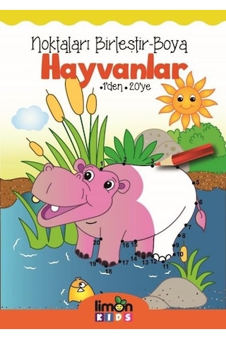 Noktaları Birleştir-Boya Hayvanlar- Limonkids