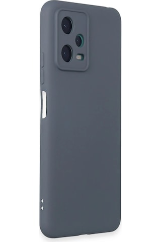 Newface - 319 - Xiaomi Redmi Note 12 5g Kılıf Nano İçi Kadife Silikon - Csmo-tex - - Gri