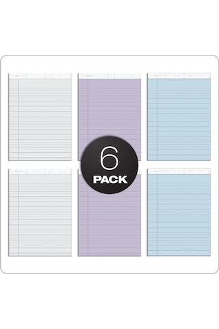 Tops Prism+ Yazı Blokları, 21 X 29 Cm, Farklı Renkler, Her Biri 2 Adet: Gri, Orkide, Mavi, Protokol Çizgileri, 50 Ya Çok Renkli