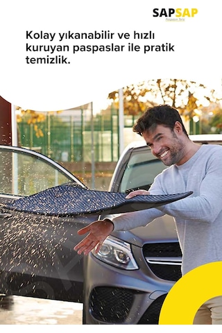 3d Özel Kesim Koku Yapmaz Su Geçirmez Havuzlu Eva Oto Paspas Siyah Mercedes-benz C-class W204 2007-2014 İle Uyumlu