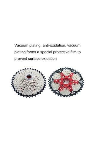 Ebitda Vg Sports Split Dağ Bisikleti Kaset Volan, 10 Hız 50t Gümüş, Alüminyum Alaşım, Hafif Ve Dayanıklı Çok Renkli