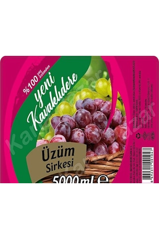 Üzüm Sirkesi 5 Lt Turşuluk Ve Salatalar İçin Doğal Fermente Sirke