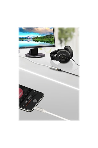 3.5mm Trrs Aux Ses Uzatma Kablosu 1.2 Metre, 4 Kutuplu Erkek Dişi Stereo Mikrofon Destekli Jack Kablo, Telefon Tablet Bilgisayar Araç Uyumlu, Altın Kaplama A320d