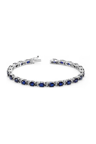 Lova Pırlantalı Oval Safir Bileklik -  4080005