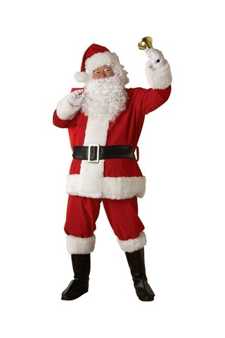 Kostümsarayı Yetişkin Noel Baba Kostümü Lüks Polar