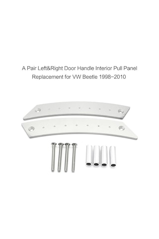 Besthome1 Beyaz Alüminyum Vw Beetle İç Çekme Kolu Seti - 2'li Paket, Arka Kapı İçine Uygun