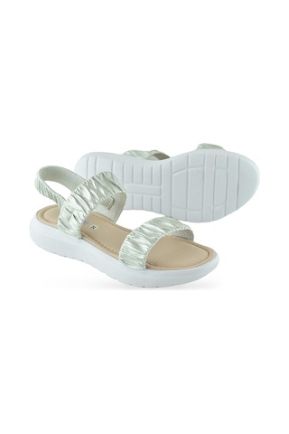 6894 Ortopedik Taban Kız Çocuk Sandalet Terlik Düğün Abiye Gündelik Vetta Gri