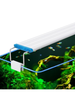 Youmex Akvaryum Led Işığı M 28cm: Mavi-beyaz Işık, Su Bitkileri Ve Balık Üreme İçin Genişletilebilir, Güvenli 5730 Led Avrupa Standartı