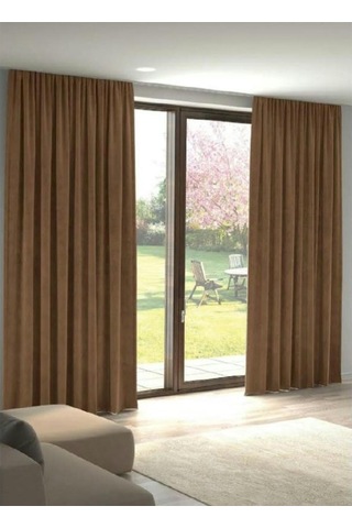 Kakao Ada Fon Perde Normal Pile 1'e 2,5 Pile-kakao Kakao