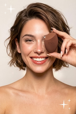 Makyaj Süngeri Fondöten Emmeyen Sponge Coffee Cup Hijyenik Walnut 1 Pro 1 Mini