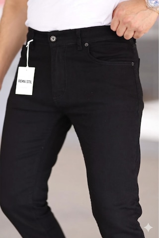 Modmen Premium Erkek Antrasit Renk Regular Fit Rahat Kesim Esnek Likralı Denim Jeans Kot Pantolon Siyah
