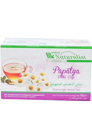 Günvit Naturalist Papatya Bitki Süzen Poşet Çay 20 x 1.3 G