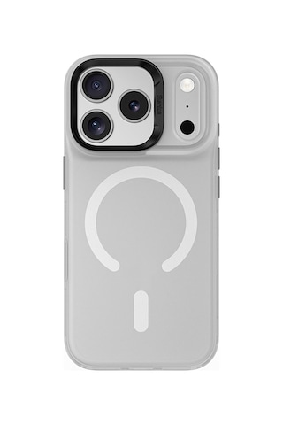 Apple Uyumlu iPhone 17 Pro Max Kılıf M-safe Şarj Özellikli Benks C-magnet Lucid Armor Kapak Beyaz Beyaz