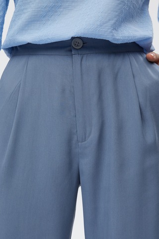 Stella Pulvis Mavi Pileli Wide Leg Pantolon 001