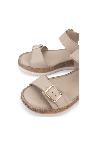 Tamer Tanca Kadın Bej Comfort Sandalet 1107 215 Bn Sndlt Y25 Bej