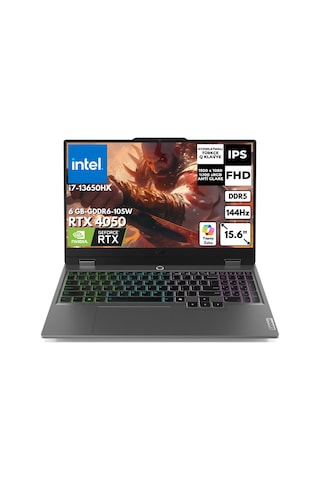 Lenovo LOQ 15IRX9 83DV0117TRAT47 i7-13650HX 64 GB 512 GB SSD 6 GB RTX4050 15.6" W11H Dizüstü Bilgisayar