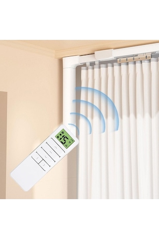 Pazly Verici Suntek Rf Motorlu Perde Oturma Odası İçin Mq Çalışması