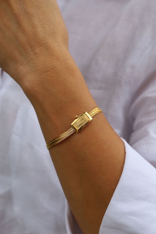 Yenigün Kuyumculuk 14 Ayar Altın İnce Trabzon Bileklik Trb20197 Sarı Altın