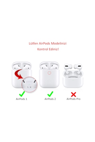 Apple Uyumlu AirPods Kılıf Silikon Tpu Malzeme 1 2 Nesil Pt02 f Bebe Mavi