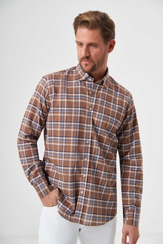 Bisse Erkek Regular Fit Paşa Yaka Spor Gömlek Kahve Gm23y231026 D11 Kahverengi