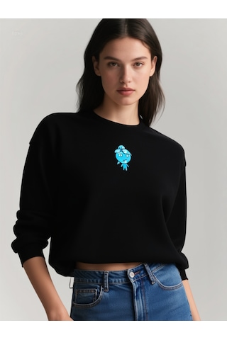 Ogc Ateş V Su Kombin Sweatshirt Siyah