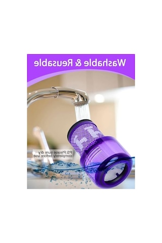 Dyson V12 İçin Yıkanabilir Yedek Filtre, Mutlak Temizlik İçin Ekstra Aksesuar