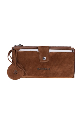 Bloominbag Camel Still Lozan Hakiki Süet Çapraz Askılı Telefon Bölmeli Cüzdan Çanta Kahverengi