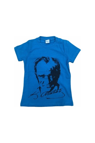 Çocuk Atatürk Baskılı Tişört Penye Body Unisex
