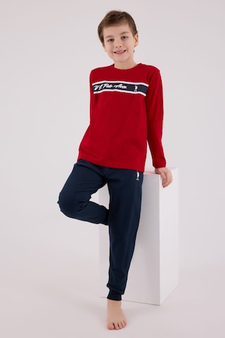 U.S. Polo Assn. U.s. Polo Assn Erkek Çocuk Kırmızı Pijama Takımı Us2210-c-v1