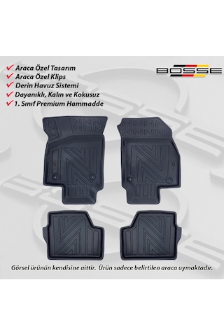 Opel Astra G Paspas Araca Özel 1998 2004 BOSSE 3D Havuzlu Oto Paspas Paspas