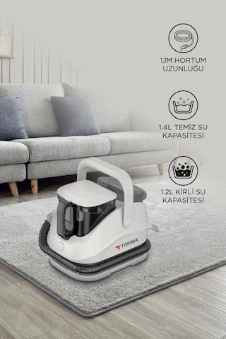 Torima JJB-747-II Koltuk Ve Halı Yıkama Makinesi + CB-902A Buharlı Temizleyici