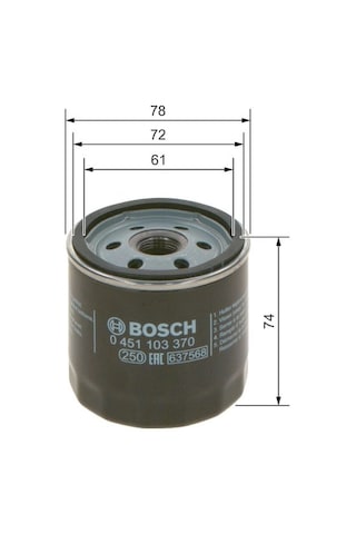 Chevrolet Cruze 1.6 2009-2013 Bosch Yağ Filtresi F16d4